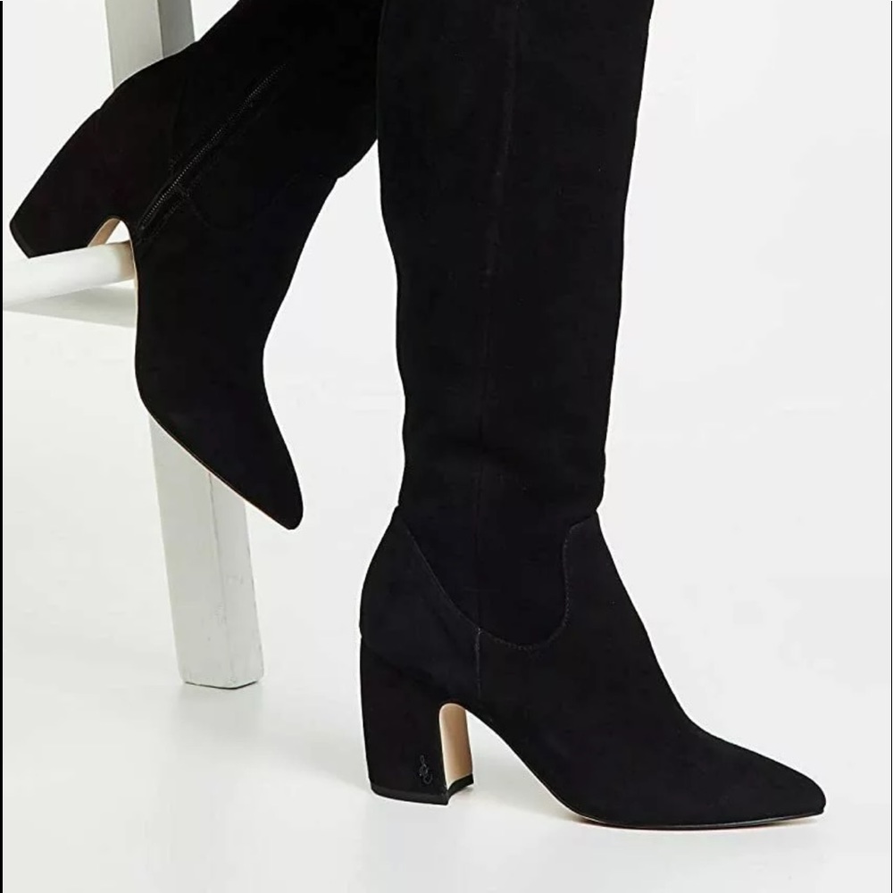 Black Suede Sam Edelman Hai knee High Boots